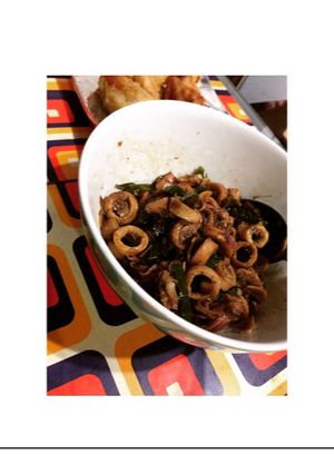 Foto resep Cumi asin tumis cabai hijau