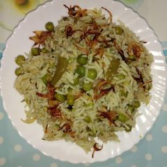 Matar pulao A picture of Matar pulao.