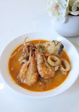 Foto resep Laksa seafood (keto friendly)