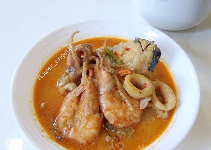 Resep Laksa seafood (keto friendly) yang Lezat