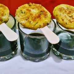 A picture of Potato coconut kebabs.