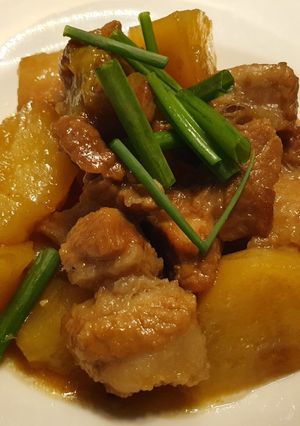 รูปของ หมูสามชั้นมันฝรั่งหงซาวโร่ว | 土豆红烧肉