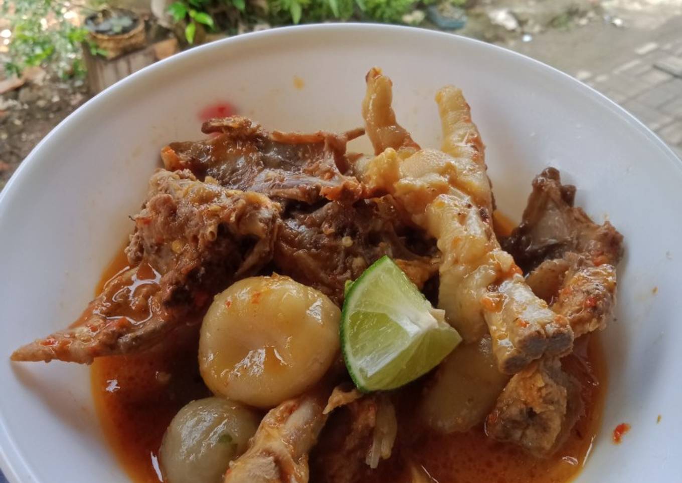 Resep Cilok ceker pedas Anti Gagal