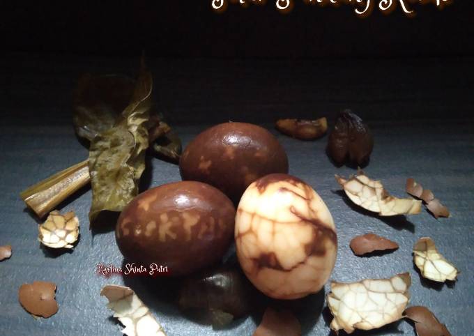 Ini dia! Resep gampang membuat Telur Pindang Retak sajian Hari Raya  gurih