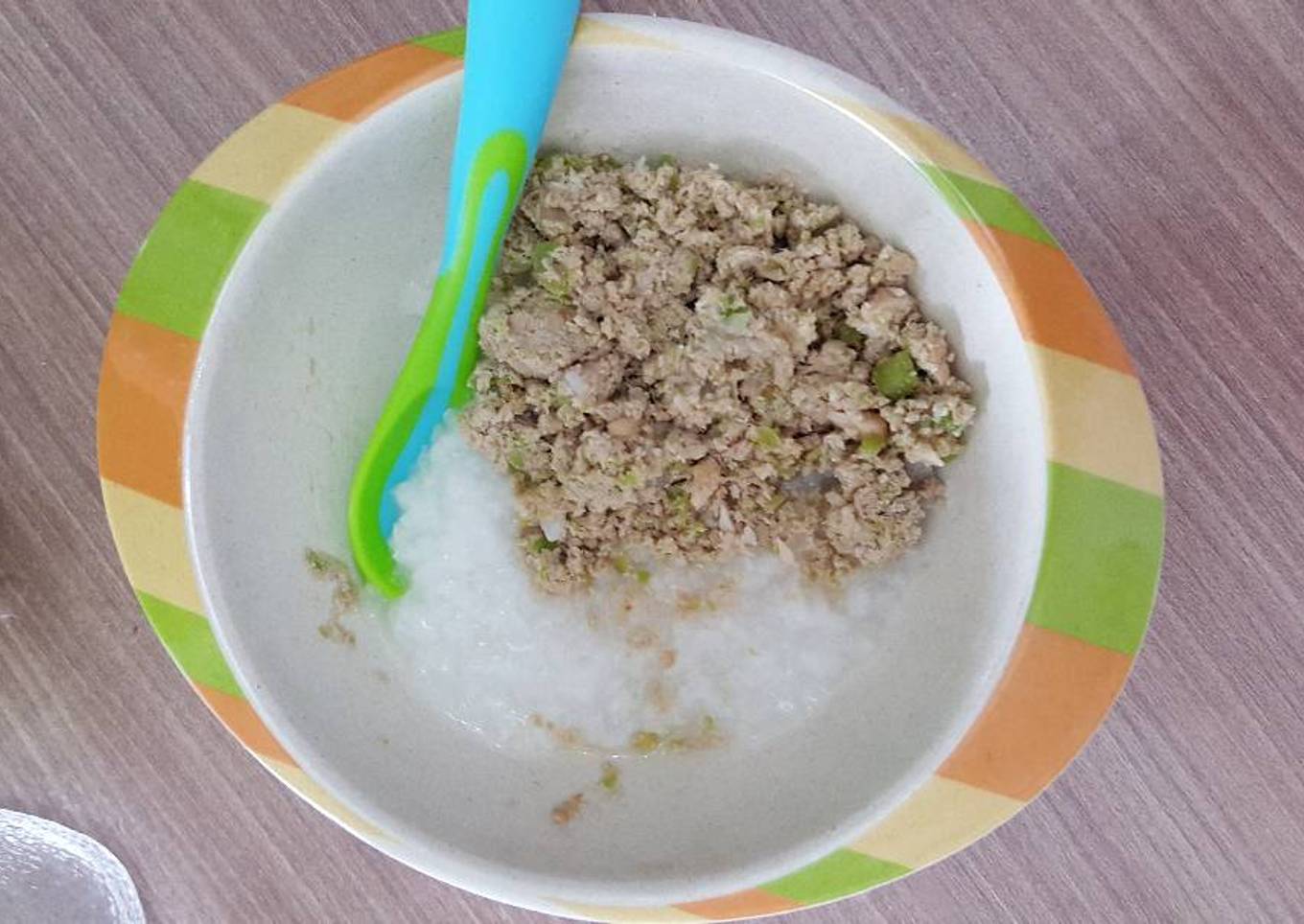 MPASI Bubur Buncis cah Daging (MPASI 9+)