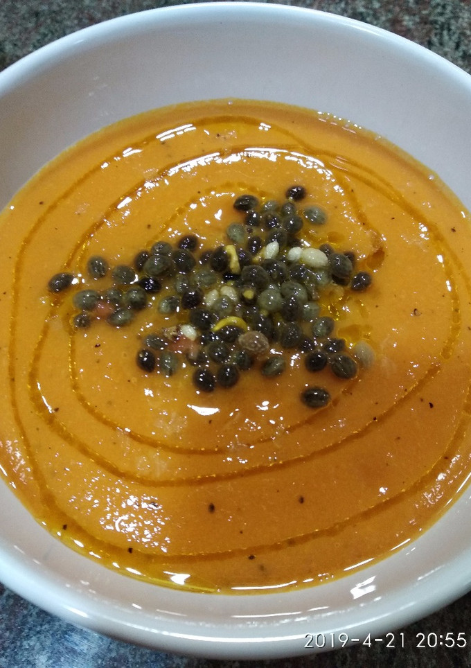 Una foto de Gazpacho de papaya