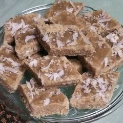A picture of Wheat flour (aata) Barfee.