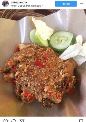 Foto resep Ayam gepuk sambel mede bu dotz 😜