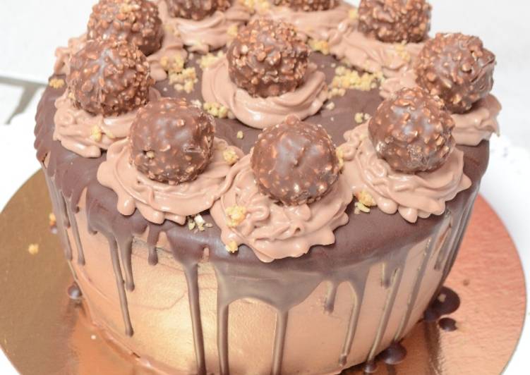 Layer Cake Aux Ferrero Rocher C De Au Rel Cookpad