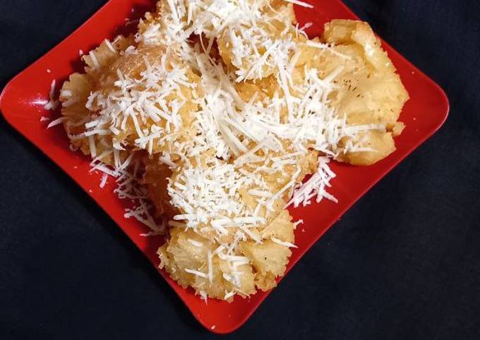 Cara bikin Singkong Goreng Keju (Merekah tanpa Direbus) Cara bikin Singkong Goreng Keju (Merekah tanpa Direbus)