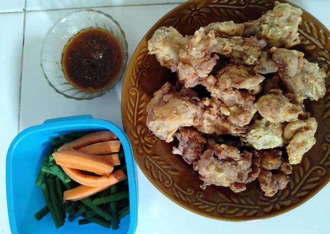 Ayam crispy saus black paper