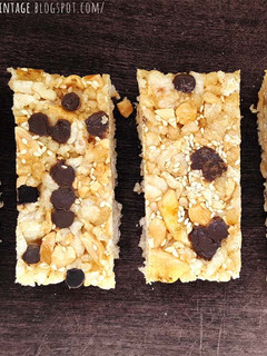 Una foto de Barritas de cereal utilizando tostadas de arroz. Fácil, sencilla, SIN GLUTEN y SIN HORNO!
