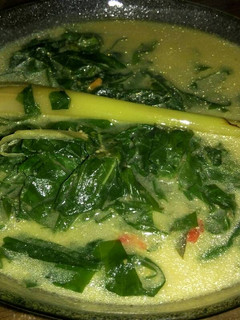 Foto resep Sayur Daun Singkong Kuah Santan