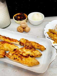 عکسی از دستور فیله مرغ کبابی