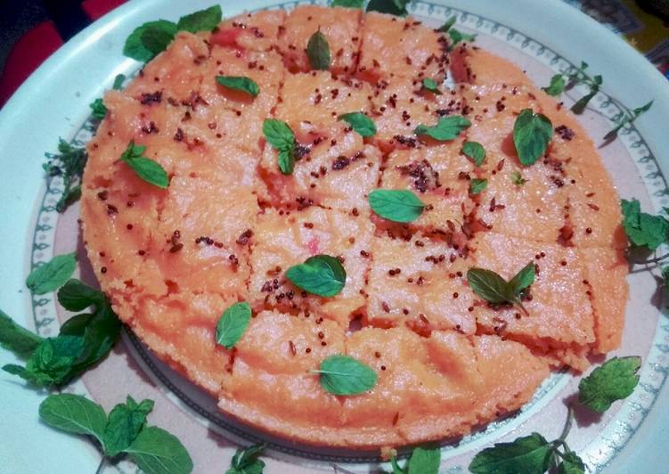 Easiest Way to Prepare Homemade Khaman beetroot Dhokla