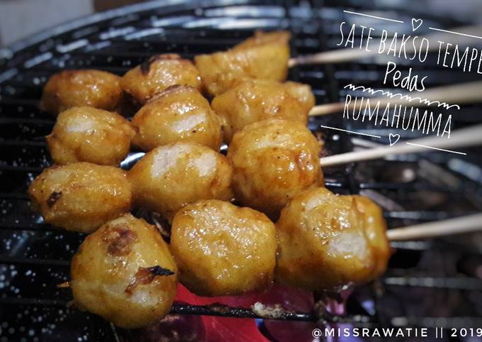 Resep Sate Bakso Tempe Pedas Oleh Rumahumma Misra Wati Cookpad