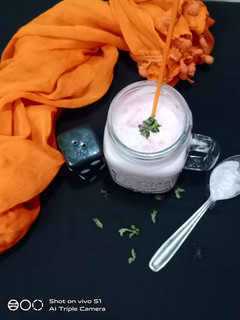 A picture of Beetroot Lassi.