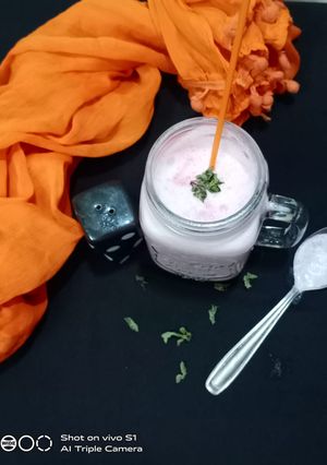 A picture of Beetroot Lassi.