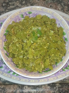 A picture of Snakegourd Thoran.