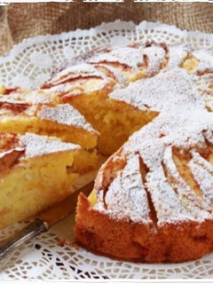 A picture of Torta soffice di mele gluten free.