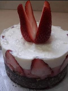 Una foto de Torta helada saludable!
