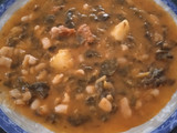 Alubias con espinacas y chorizo