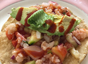 Una foto de Ceviche de coliflor