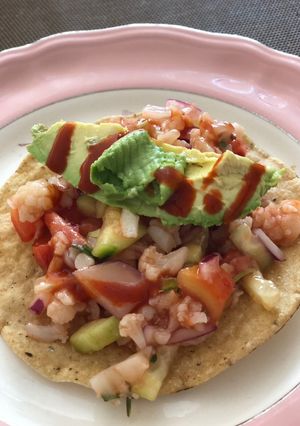 Una foto de Ceviche de coliflor