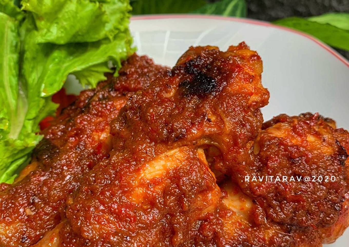 Ayam bakar bumbu rujak (jawa timur)