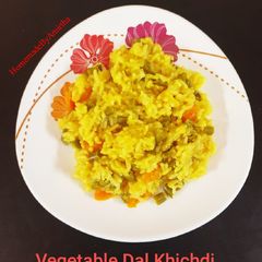 A picture of Vegetable dal khichdi.