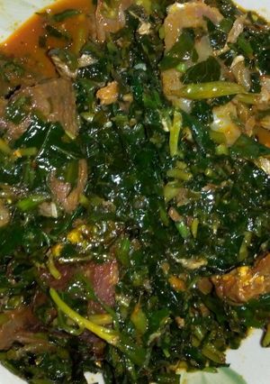 A picture of Vegetable soup.