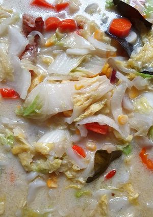Foto resep Sawi putih masak santan