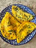 Omelette con Espinaca y Queso Mozzarella