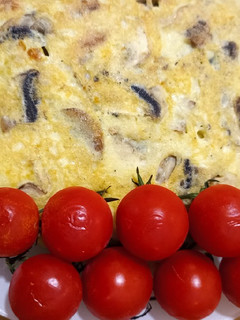 Una foto de Tortilla de champiñones