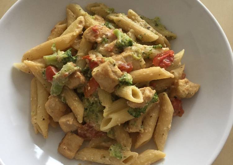 Steps to Make Any-night-of-the-week Broccoli, tomatoes pennes pasta