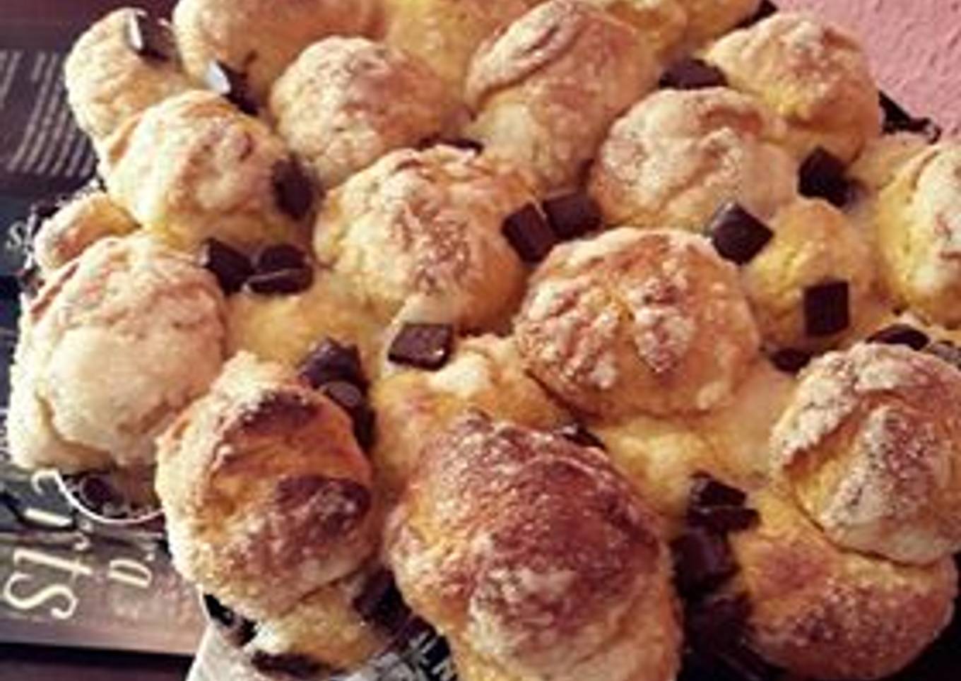 Monkey bread de calabaza y pepitas de chocolate