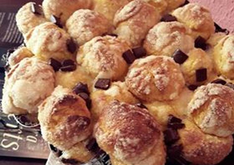 Monkey bread de calabaza y pepitas de chocolate