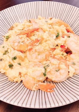 蝦仁炒蛋 的食譜成品照片