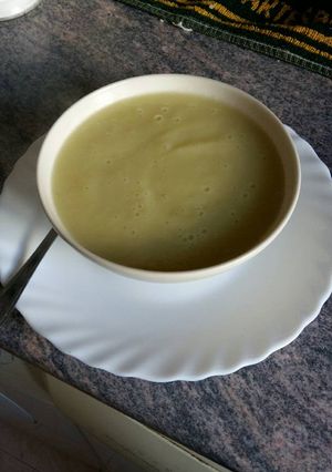 Una foto de Crema calabacín y puerro