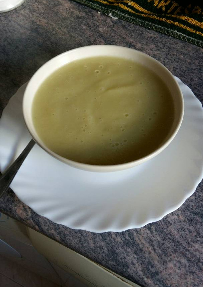 Una foto de Crema calabacín y puerro