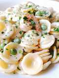 Pasta gamberetti e piselli