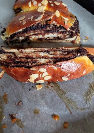 Kókuszos - csokis kalács mandulaforgáccsal 🍫🎄 recept fotója
