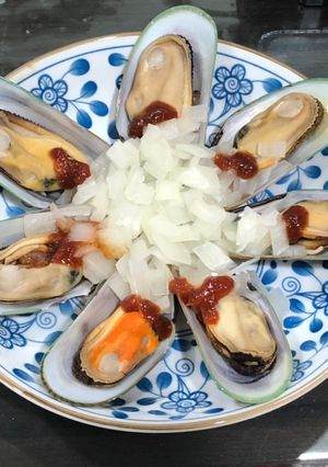 淡菜佐五味醬 的食譜成品照片