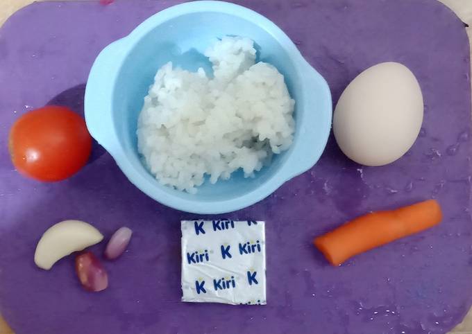 MPASI 6m Bubur Telur Tomat Wortel