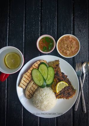 Gambar Siakap grill garlic