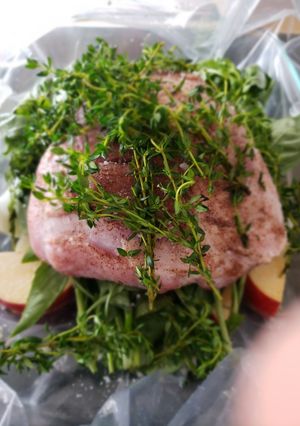 A picture of Thyme & Basil Pork Roast.