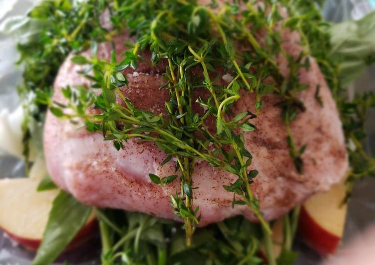 Easiest Way to Prepare Perfect Thyme & Basil Pork Roast