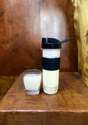 Hình của món Sinh tố xoài ổi.