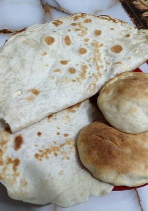 صورة لوصفة عجين خبز الصاج او صمون منزلي