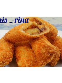 Foto resep Pisang gulung roti tawar*rasa coklat keju